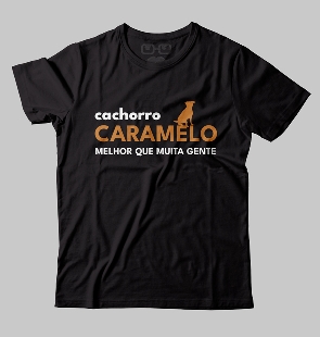Camiseta Cachorro Caramelo