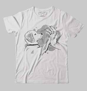 Camiseta Mão e Pata