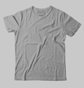 Camiseta Básica Cinza Mescla