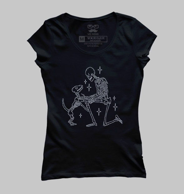 Camiseta Dog esqueleto