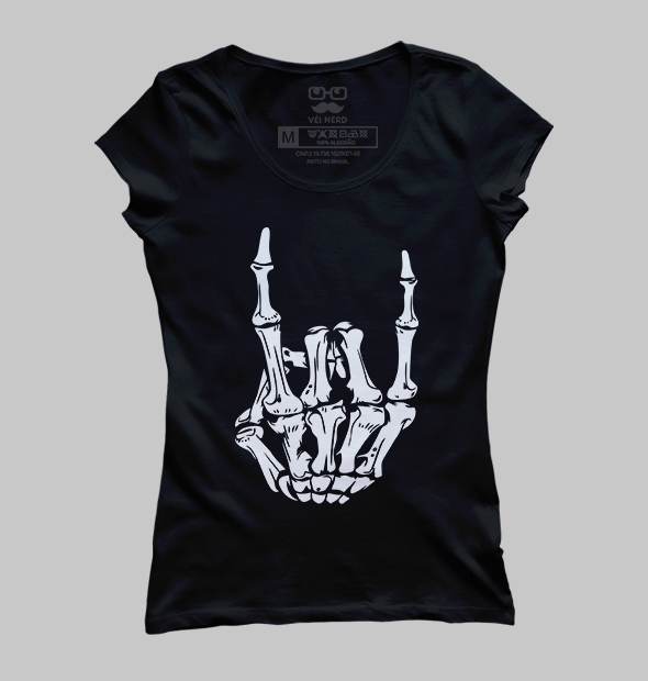 Camiseta Mão Caveira
