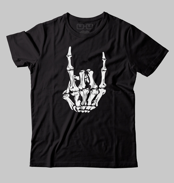 Camiseta Mão Caveira