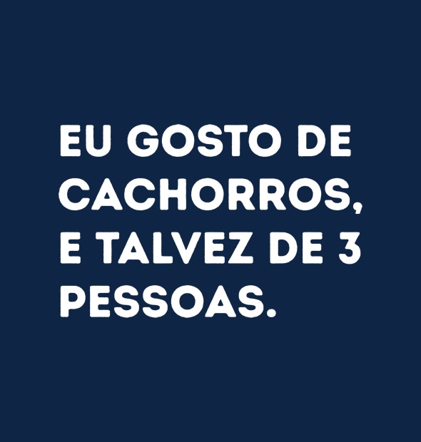 Camiseta Gosto Cachorros