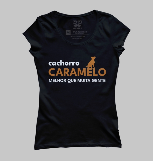 Camiseta Cachorro Caramelo