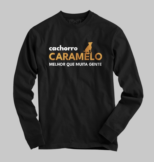 Camiseta Cachorro Caramelo