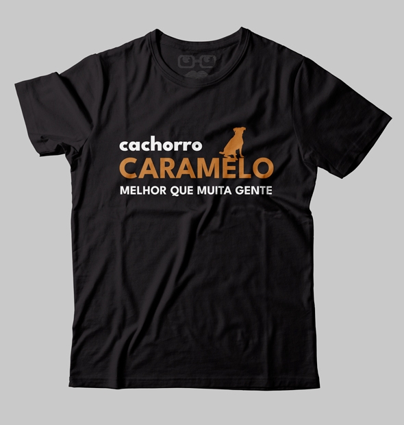 Camiseta Cachorro Caramelo
