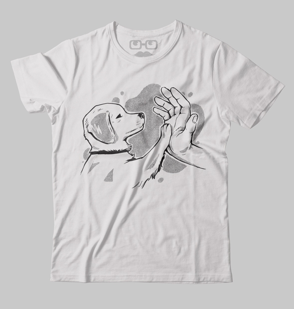 Camiseta Mão e Pata