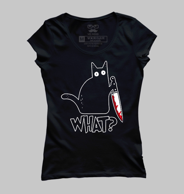 Camiseta Gato What?