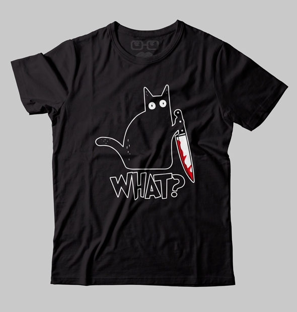Camiseta Gato What?