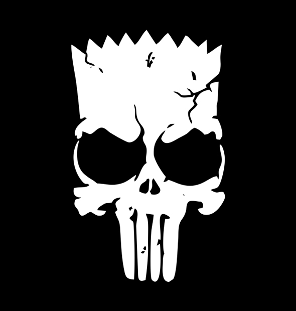 Camiseta Bart Punisher