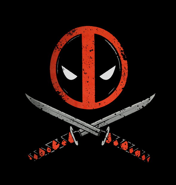 Camiseta Deadpool Facas