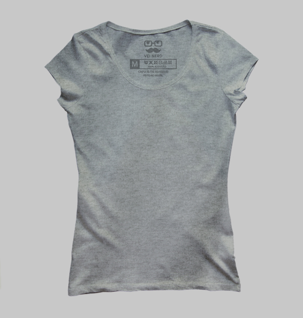 Camiseta Básica Cinza Mescla