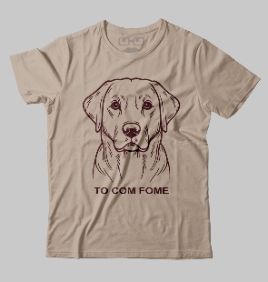 Camiseta com estampa to com fome
